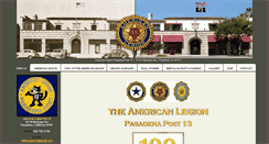 Desktop Screenshot of pasadenalegionfamily.com