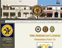 Tablet Screenshot of pasadenalegionfamily.com